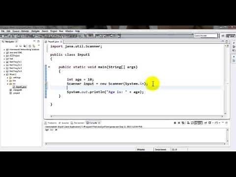 Java Tutorial - Accepting Input from user on prompt