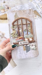 Would you like a tutorial for making a tall album? My favourite album I ever made! It was easy to make it beautiful with @stamperiainternational and @vickyp_gr collection Secret Diary 🤎 also one of my favourite collections ever! … #papercraft #handmadealbum #photoalbum #minialbum #scrapbooking | Emilia Sieradzan Creative Studio