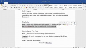 Error Fix -Authentication is required you need to sign in to your google account