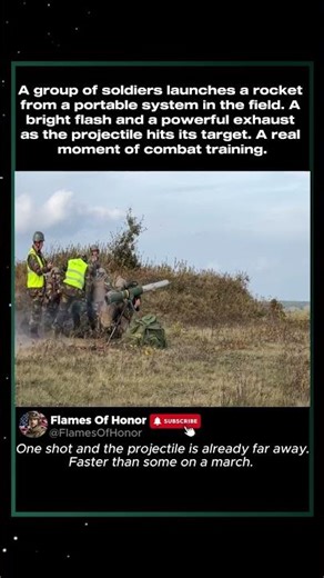 Soldiers Launch Missile from Portable Launcher #military #rocket