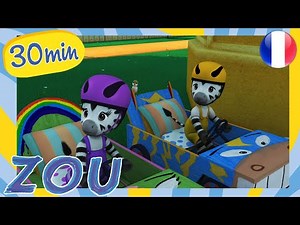 La grande course de ZOU 🦓 Nouveaux épisodes 🏎️ Dessin Animé Pour Enfant