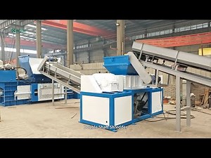 Automated Plant for Cardboard Recycling: Waste Paper Shredder and Baler