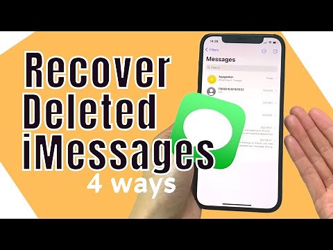 4 Easy Ways: How to Recover Deleted iMessages with iCloud or iTunes Backup, or Third-party App