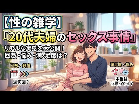 【性の雑学】『20代夫婦のセックス事情』