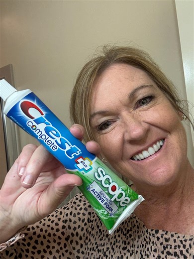 Watch Crest scope toothpaste on Amazon Live