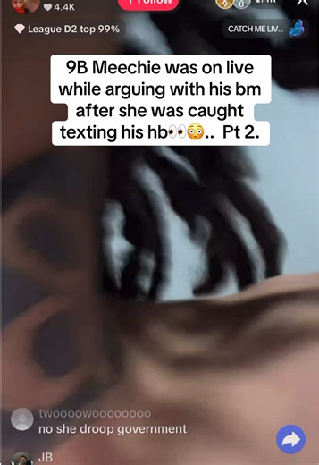 9B Meechie was on live while arguing with girlfriend pt 2…👀😳😭 #9bmeechie #live #trending #viral #fyp