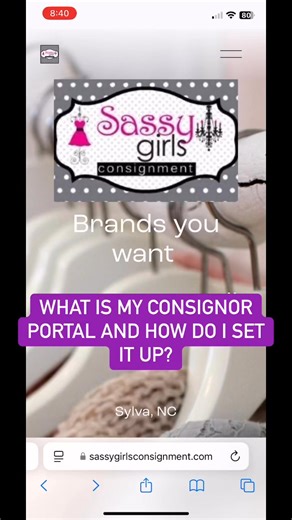 What is my consigner portal, and how do I set it up if I’ve never logged in before? And - WHY do you need my check number?? Some answers to frequently asked questions. ✨ | Sassy Girls Consignment