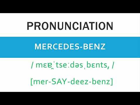 How to pronounce Mercedes-Benz - Speak Right