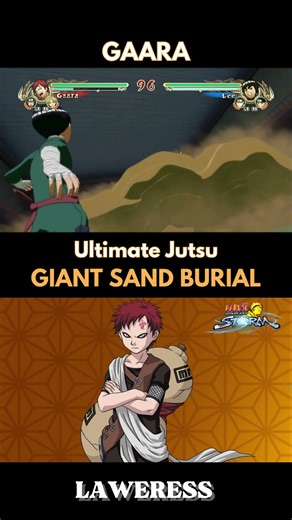 GAARA GIANT SAND BURIAL Naruto Ultimate Ninja Storm #gaara #anime #foryou