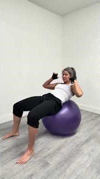 Ball crunches!