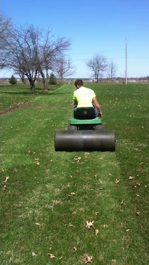 Using a lawn roller
