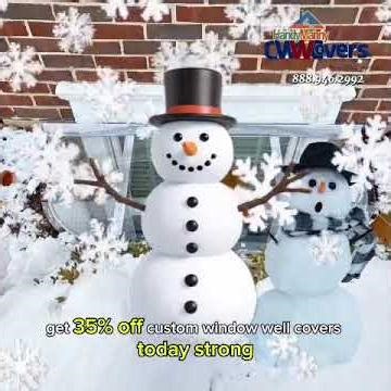 Get 35% this winter at HandyManny Custom Window Well Covers
