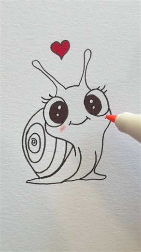 13K views · 145 reactions | Easy cute snail drawing with cute story  #easydrawings #minimal #cute #snails #simpledrawing #howtodraw #art #drawing #drawingsketch #story # | Ana Milani | Facebook