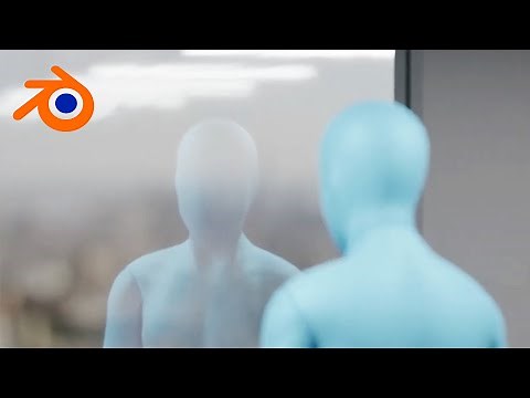 Glass window with Reflections and Exterior Background Tutorial