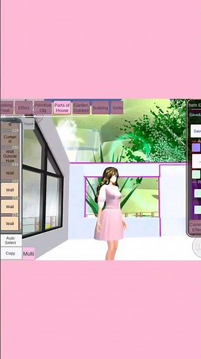 Tutorial Build Cottage House Aesthetic ✨🪴 : Sakura School Simulator #sakuraschoolsimulator