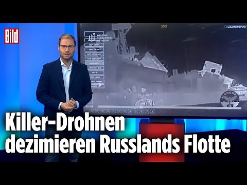 Ukraine versenkt russisches Kriegsschiff | BILD-Lagezentrum
