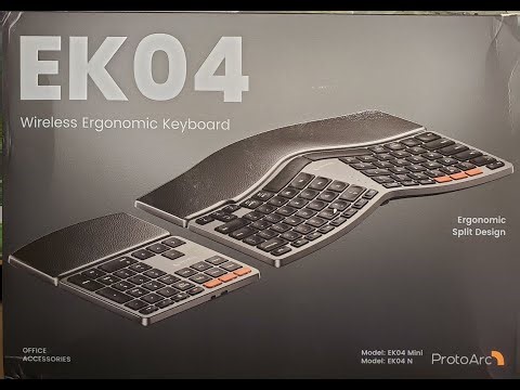 ProtoArc (Shenzhen Seenda Technology Co, Ltd) Wireless (BT) EK04 Mini Split Wave Keyboard & EK04 N..