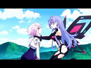 "You Say Run" Goes with everything. Hyperdimension Neptunia The Animation Iris Heart vs Purple Heart