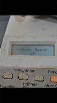 how to solve HP 1005 scanner error 12 problem