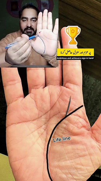 Ambition line and progress signs in hand palmistry #palmistry #foryoupage❤️❤️ #ambition #progress #astrology