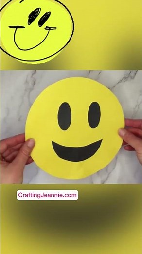 Emoji Craft 😎😂😍 make this fun paper emotions craft. With free template.