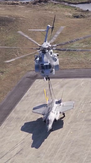 CH-53K King Stallion External Load Certification Lift with Non-Flyable F-35C