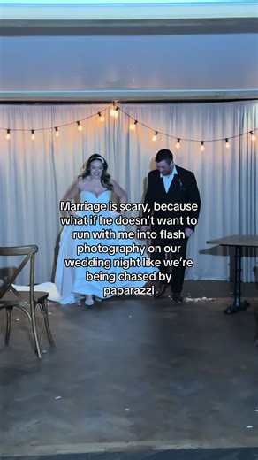 The runaway bride 👰🏼‍♀️ #wedding #weddingday #fyp #weddinginspo #weddingdress