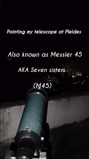 ✨ The Pleiades Star Cluster (M45)| 7 Sisters shining in the night sky 🌌