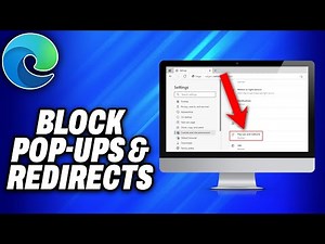 How To Block Pop Ups Redirects in Microsoft Edge Browser -Easy Fix