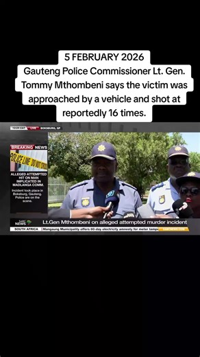 Gauteng Police Update on Wiandre Pretorious Shooting Incident