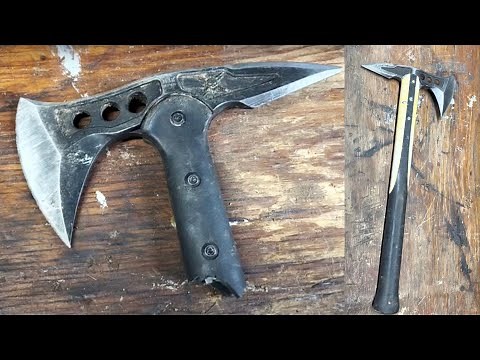 DIY Tactical Throwing Tomahawk Composite Handle Replacement From Repurposed Pick Axe Handle