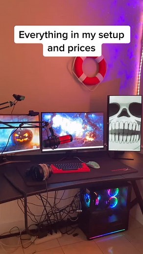 Everything in my setup and prices! #streamer #streaming #gaming #gamer #trending