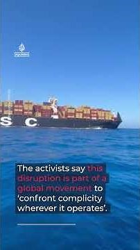Global Sumud Flotilla disrupts cargo ship bound for Israel
