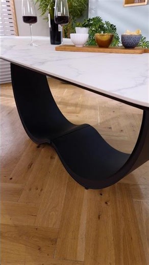 Quatropi Hugo Large Extendable Dining Table White Marble Effect Ceramic 180-260cm