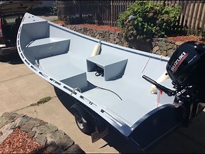 Building Plywood Epoxy Fiberglass Fishing Boat Skiff