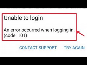 Unable to login Fix Outlook An error occurred when logging in (cod: 101) Problem Solve