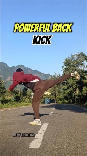 powerful Back kick Tutorial #shortfeed