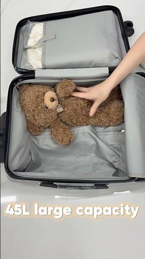Children's Ride-On Suitcase, Travel Rolling Luggage with Password Lock, Detachable Trolley Suitcase