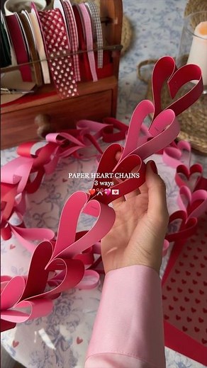 Paper Heart Garlands | 3 Easy Ways