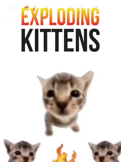 Exploding kittens @Exploding Kittens, Inc. #explodingkittens #boardgames #boardgamememe #kittens #cat