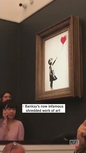 Banksy’s Shredded Painting Will Be Auctioned for At Least $5.5 Million #Shorts