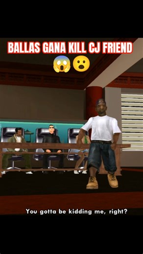 BALLAS GANA KILL CJ FRIEND #gtasanandreas #shorts #gta #shortsviral #ytshorts #yt #viralvideos