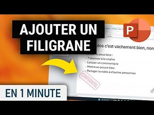 Ajouter un Filigrane sur vos diapo sur Powerpoint