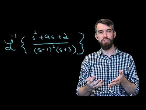 Inverse Laplace Transform Example using Partial Fractions