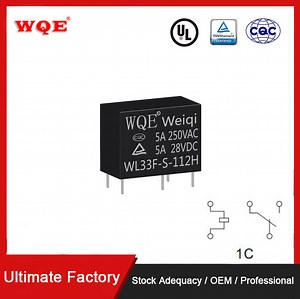 [Hot Item] 5 Pins PCB Small Power Relay Mini Electromagnetic Relay 28VDC 5A 10A