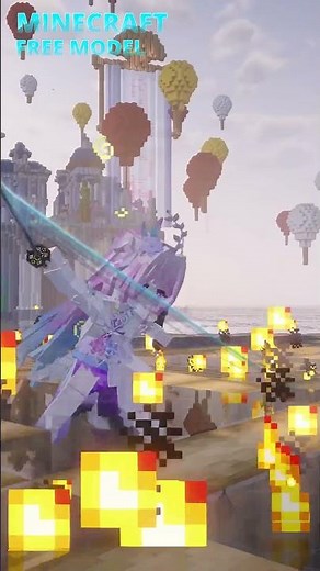 [FREE MODEL] Minecraft Epic Fight Honkai Star Rail Cyrene #minecraft #minecraftmod #honkaistarrail