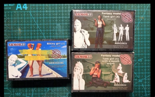 【模型测评】ARMOR35 1/35 树脂女性题材兵人模型