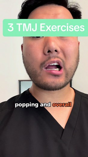 3 jaw exercises for TMJ disorder #bodypoliticpt #tmj #tmd #jaw #pain | jaw exercises