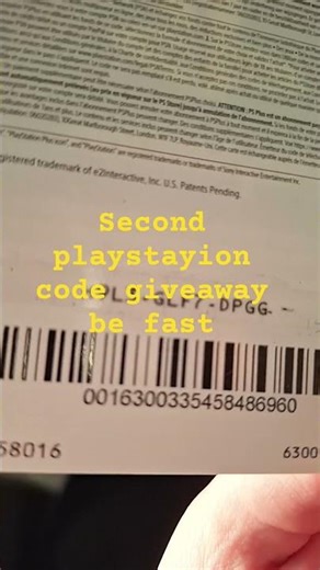 secend FREE PLAYSTATION CODE GIVEAWAY #playstation #PS #GIVEAWAY