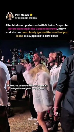 madonna dancing in the coachella crowd has fans saying her energy is unmatched 😭🔥 #madonna